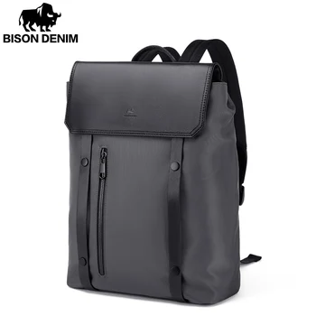 Модный многофункциональный рюкзак BISONDENIM для подростка, школьная сумка, походные дорожные сумки с большой вместимостью, наплечный рюкзак